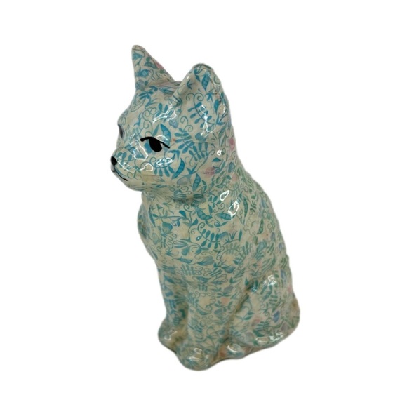 Vintage Decoupage Ceramic Cat LE Products - Picture 8 of 9